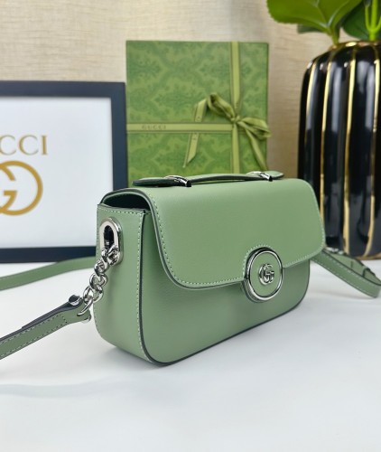 Gucci Womens Bags Shoulder Messenger Bag Luxury Brand Petite GG mini shoulder bag in Leather with Original Box