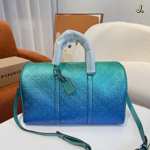Louis Vuitton Womens and Mens Unisex Bags Luxury Brand LV Keepall Bandoulière 45 Fashion Design Travel Bag