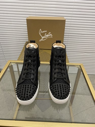 Christian Louboutin Mens Shoes Sneakers Luxury Brand Red Bottom Design Sports Footwears with Original Box