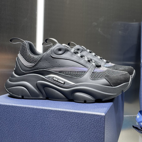 Dior Mens Shoes Sneakers Luxury Brand Breathable Design B22 SNEAKER Mesh with Smooth Calfskin with Original Box 3SN231YXX_H861