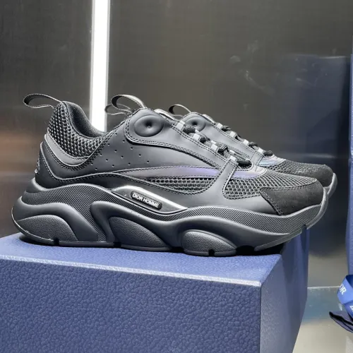 Dior Mens Shoes Sneakers Luxury Brand Breathable Design B22 SNEAKER Mesh with Smooth Calfskin with Original Box 3SN231YXX_H861
