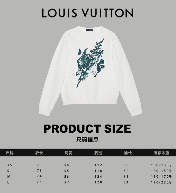 Louis Vuitton Womens Mens Long Sleeve Sweatshirt Luxury Brand Mens Sweatshirts   