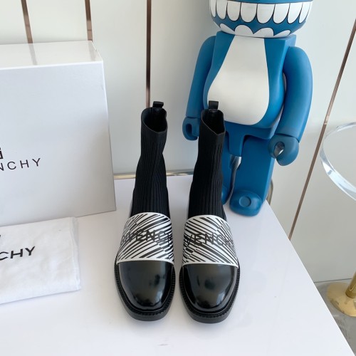 Givenchy Womens Shoes Boots Fashion Type Luxury Brand GIVENCHY BOOTS IN LEATHER with Original Box
