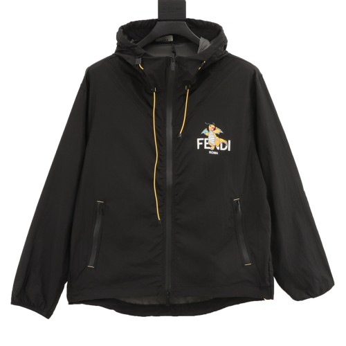 Fendi x FRGMT × Pokemon Men Womens Coat Luxury Brand Mens Jacket Top Quality   