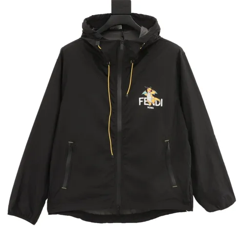 Fendi x FRGMT × Pokemon Men Womens Coat Luxury Brand Mens Jacket Top Quality   
