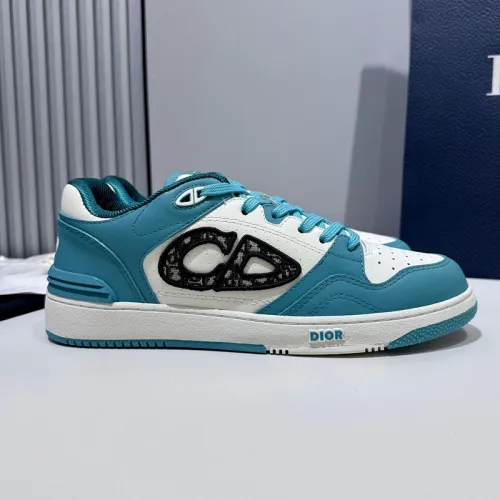 Dior Mens Shoes Sneakers Luxury Brand Breathable Design B57 MID-TOP SNEAKER Smooth Calfskin with Dior Oblique Jacquard with Original Box  