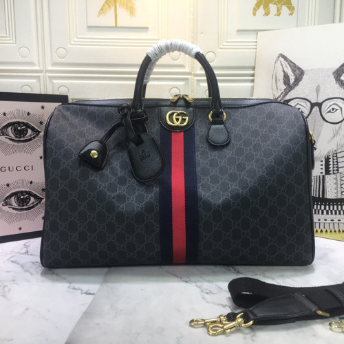 Gucci Womens Mens Bags Travel Handbags Luxury Brand GG 547953 9C2ST 8746 Supreme Ophidia Medium Carry-on Duffle