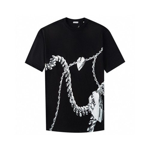 Burberry Luxury Brand Women Mens Short Sleeve T-Shirt Shield Hardware Cotton T-shirt   