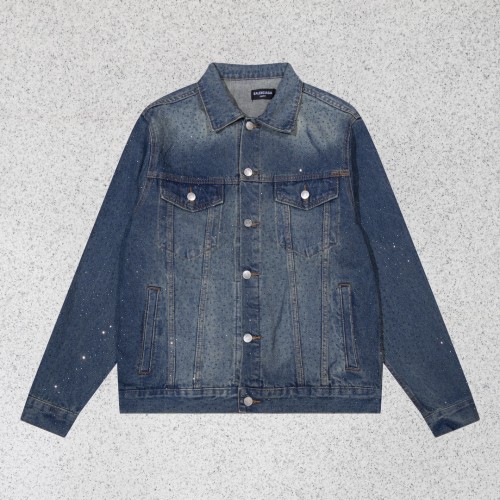 Balenciaga Men Womens Jacket Denim Coat Luxury Brand Mens Jackets Top Quality   