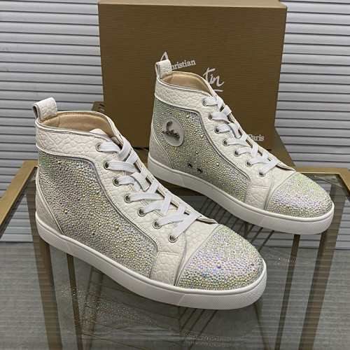 Christian Louboutin Mens Shoes Sneakers Luxury Brand Red Bottom Design Sports Footwears with Original Box