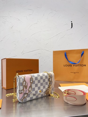 Louis Vuitton Womens Bags Shoulder Messenger Bag Luxury Brand FÉLICIE POCHETTE with Original Box