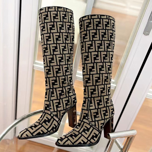 Fendi Womens Shoes Fashion Boots Luxury Brand Fendi Fendigraphy boots with Original Box