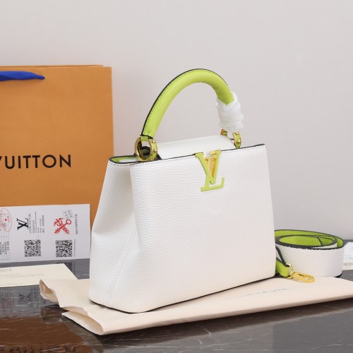 Louis Vuitton Womens Bags Handbags Luxury Brand CAPUCINES BB Leather Messenger Shoulder Bags M52689