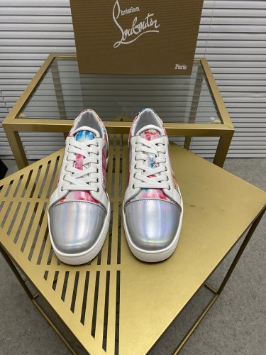 Christian Louboutin Mens Shoes Sneakers Luxury Brand Red Bottom Design Sports Footwears with Original Box