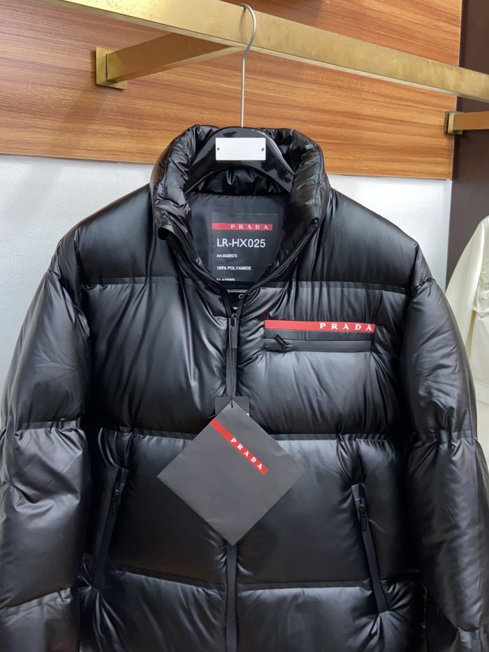 Prada Men Womens Coat Luxury Brand Mens Down Jacket Top Quality 90% White Duck Fur Keep Warm