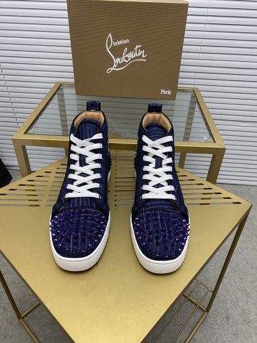 Christian Louboutin Mens Shoes Sneakers Luxury Brand Red Bottom Design Sports Footwears with Original Box