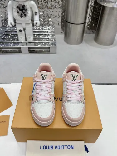 Louis Vuitton Mens Shoes Fashion Sneakers Design Luxury Brand LV TRAINER SNEAKER 1ABLVV Mix of materials with Original Box 1ABLUR  
