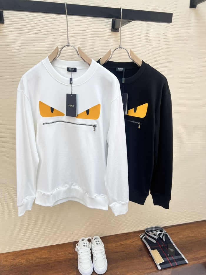 Fendi Womens Mens Sweatshirt Luxury Brand Mens Sweatshirts   