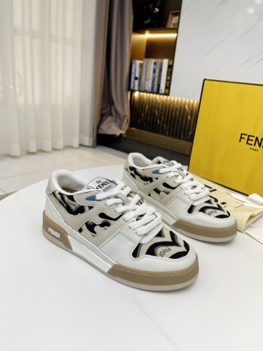 Fendi Mens Shoes Fashion Sneakers Luxury Brand Casual Fendi Trainer Sneakers Match Basse Shoes for Men with Original Box