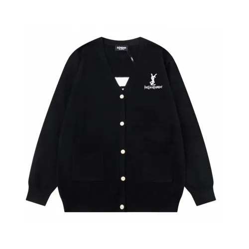 Saint Laurent YSL Cardigan Men Womens Sweater Luxury Brand Womens Knitwear Top Quality   