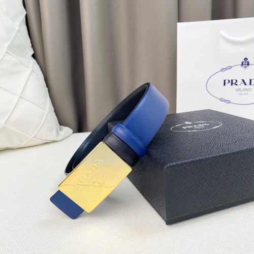 Prada Mens Belt Luxury Brand Fashion Men Belts with Original Box