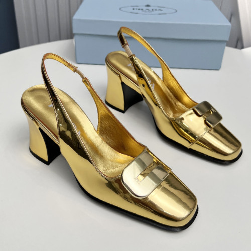 Prada Womens Shoes Sandals Casual Luxury Brand Pumps 8.5cm Heel with Original Box Whatsapp 
