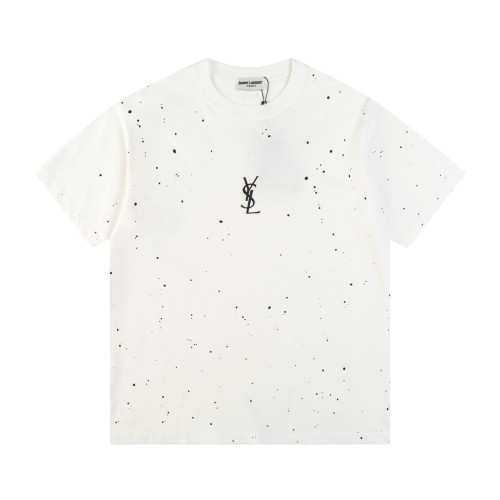 Saint Laurent YSL Luxury Brand Men Womens Short Sleeve T-Shirt   