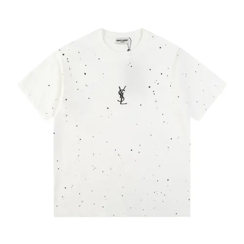 Saint Laurent YSL Luxury Brand Men Womens Short Sleeve T-Shirt   