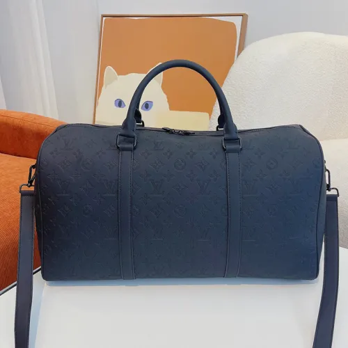 Louis Vuitton Womens and Mens Unisex Bags Luxury Brand LV Keepall Bandoulière 50 Fashion Design Travel Bag
