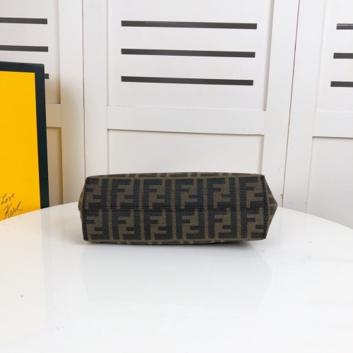 Fendi Womens Bags Clutch Luxury Brand FENDI FIRST MEDIUM Black leather bag 8BP127ABVEF0KUR without Original Box