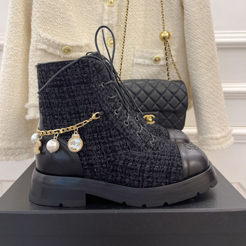 Chanel Womens Shoes Boots Luxury Brand Design with Original Box Women Fashion Ankle Boots Booties