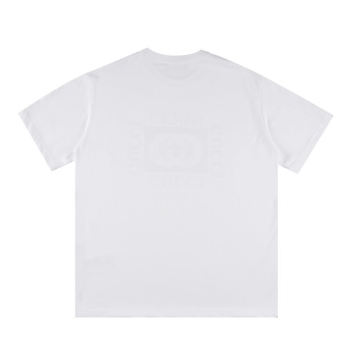 Gucci Luxury Brand Women Mens Short Sleeve T-Shirt COTTON JERSEY T-SHIRT WITH GUCCI PRINT   