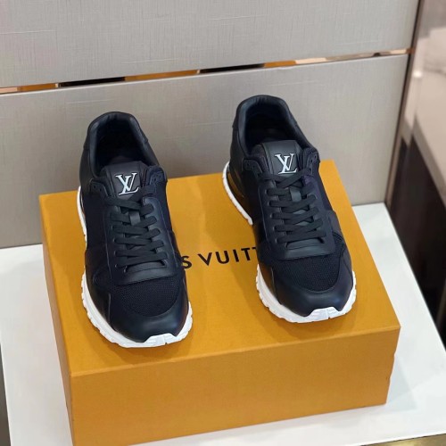 Louis Vuitton Men Shoes Sports RUN AWAY SNEAKER Running Design Luxury Brand with Original Box 1A9ZK8 Monogram-embossed grained calf leather and Epi calf leather