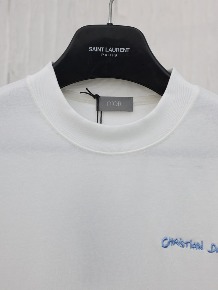 Doir Luxury Brand Women Mens Short Sleeve T-Shirt Christian Dior Tag T-shirt, Relaxed Fit 443J696B0554_C085   