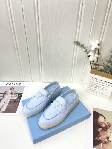 Prada Womens Shoes Casual Luxury Brand Fashion Loafers for Women with Original Box Whatsapp 