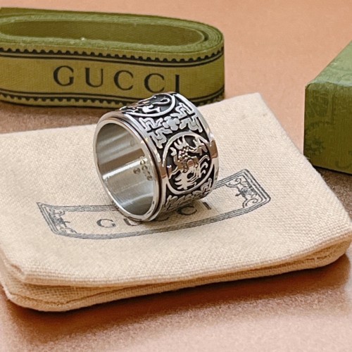 Gucci Luxury Men Womens Ring with Original Box