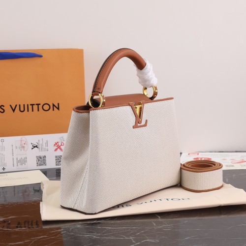 Louis Vuitton Womens Bags Handbags Luxury Brand CAPUCINES BB Leather Messenger Shoulder Bags M52689