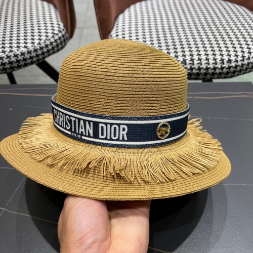 Dior Womens Straw Hat Luxury Brand Design Dior Cap with Original Box  