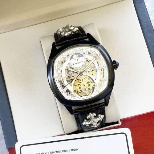 Cartier Mens Watch Luxury Brand Design Fashion Type with Original Box