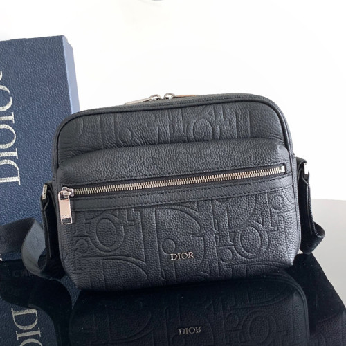 Dior Womens Mens Fashion Bags Luxury Brand Christian Dior Rider 2.0 Zipped Messenger Bag 'Black' with Original Box  