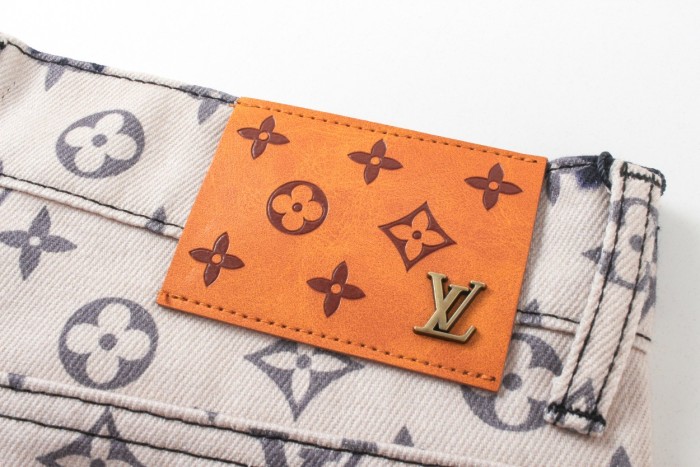 Louis Vuitton Luxury Brand Women Mens Pant Jeans   