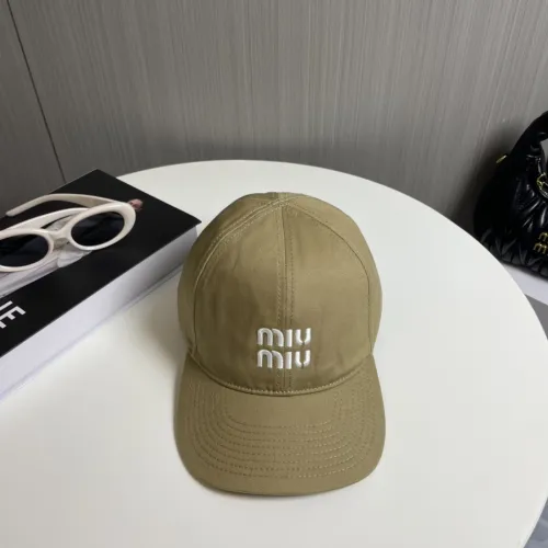 Miumiu Womens Mens Cap Baseball Hat Luxury Brand with Original Box  