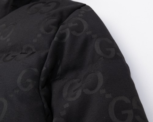 Gucci Design Womens Mens Winter Windprood Down Jackets Keep Warm 90% White Duck Down Jumbo GG canvas jacket 698710 Z8A2S 1000