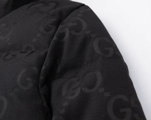 Gucci Design Womens Mens Winter Windprood Down Jackets Keep Warm 90% White Duck Down Jumbo GG canvas jacket 698710 Z8A2S 1000
