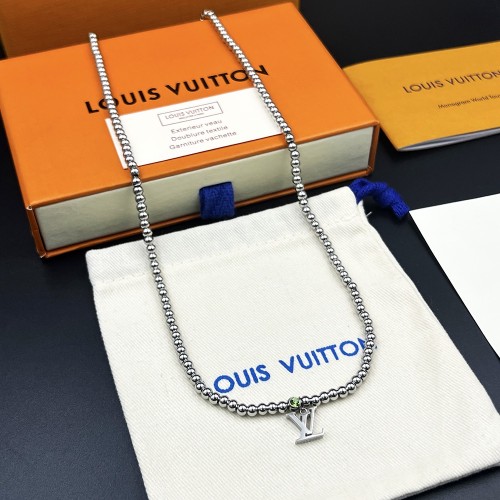 Louis Vuitton Luxury Men Womens Necklace Nano Beads Necklace M00730