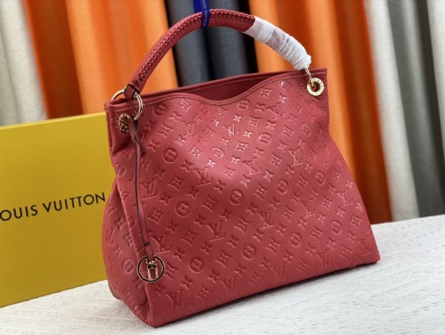 Louis Vuitton Womens Bags Handbags Luxury Fashion Marine Rouge Monogram Empreinte Leather Monogram ARTSY MM M43237  
