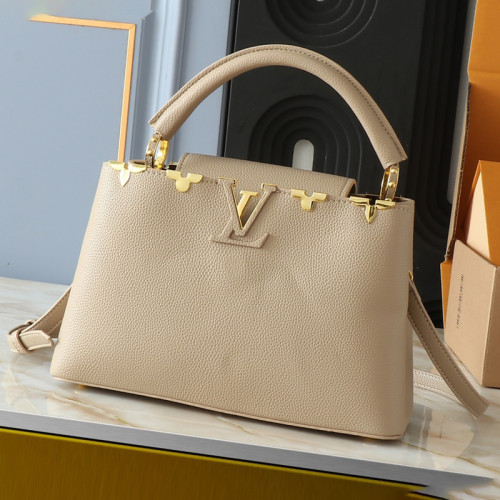 Louis Vuitton Womens Bags Handbags Luxury Brand Capucines MM bag M54663 Leather Messenger Shoulder Bags  