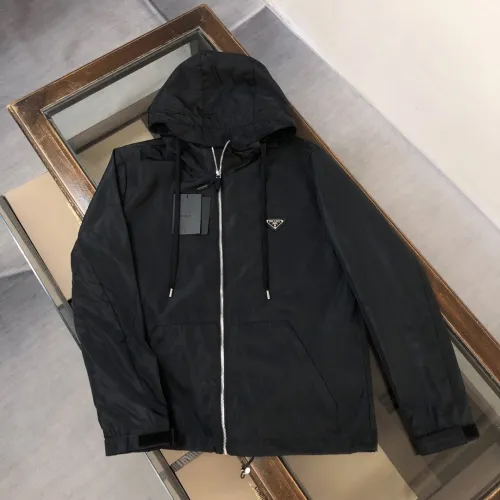 Prada Men Womens Coat Jacket Luxury Brand Womens Jackets Windbreaker Top Quality   