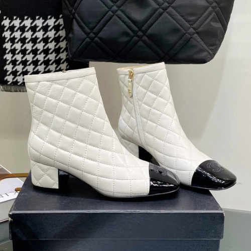 Chanel Womens Shoes Boots Luxury Brand Design with Original Box Women Fashion Ankle Boots Booties 4.5cm Heel