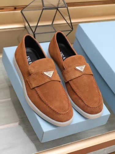 Prada Mens Shoes Casual Loafers for Men Luxury Brand Prada Shoes with Original Box Whatsapp 